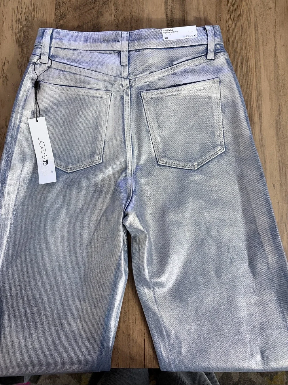 Joe's Jeans The Mia Metallic High Rise Wide Leg - NWOT